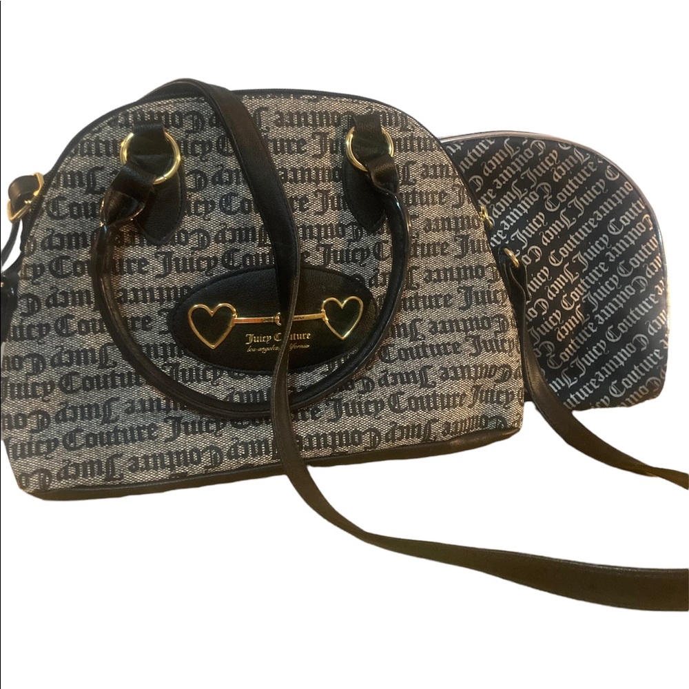 Juicy couture purse/handbag and makeup bag set!